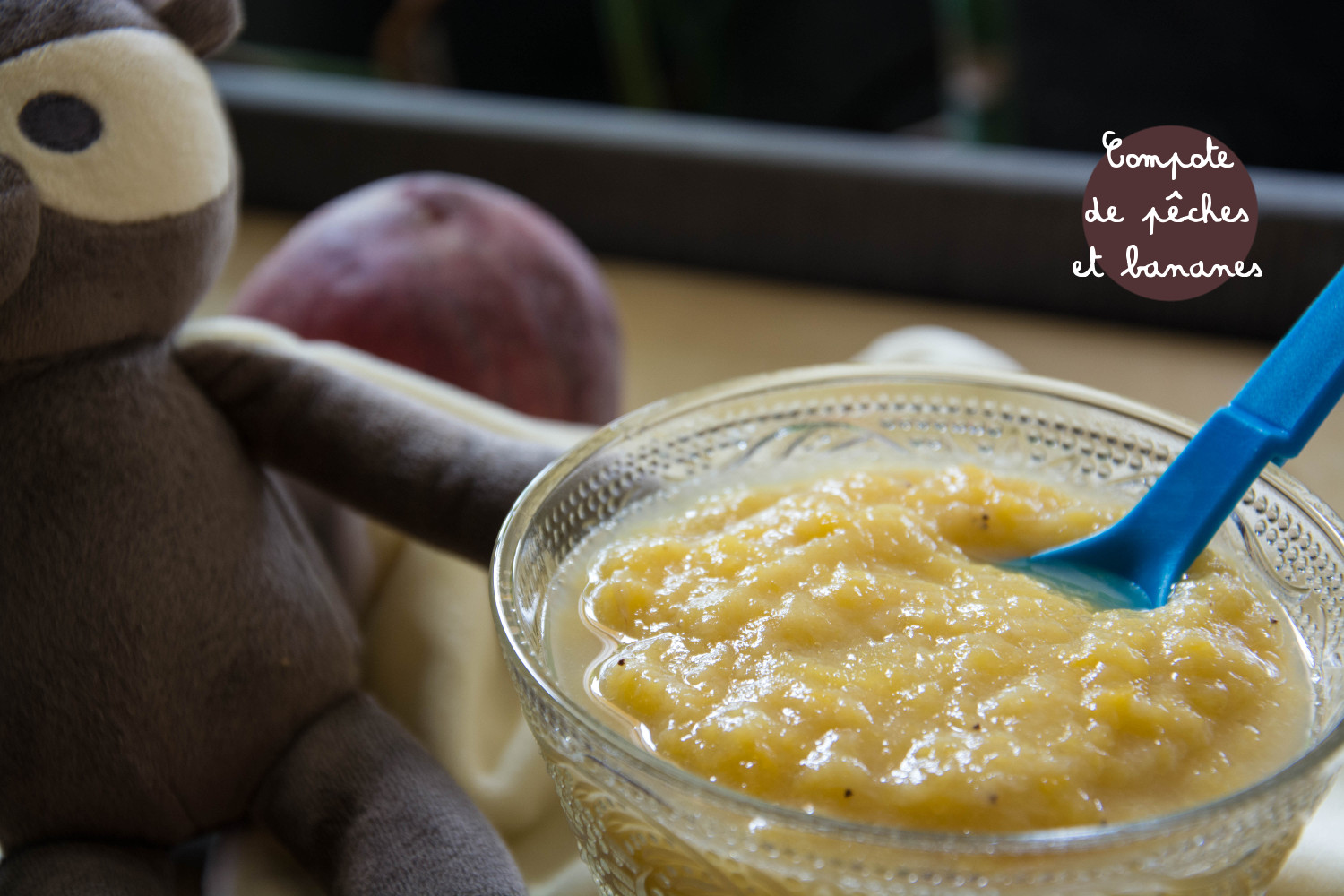 Les petits pots : la compote pêches et bananes – Kerfesse